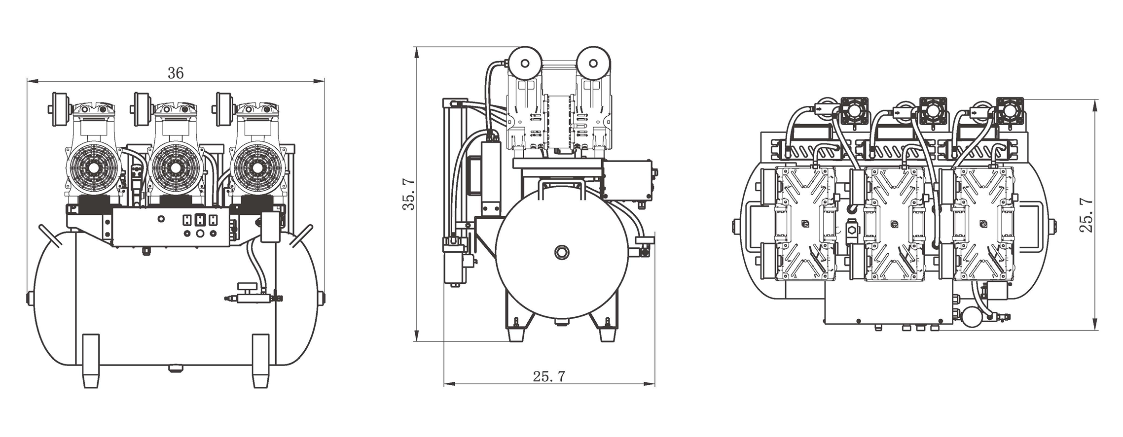 AT1000 Oil Free Air Compressor